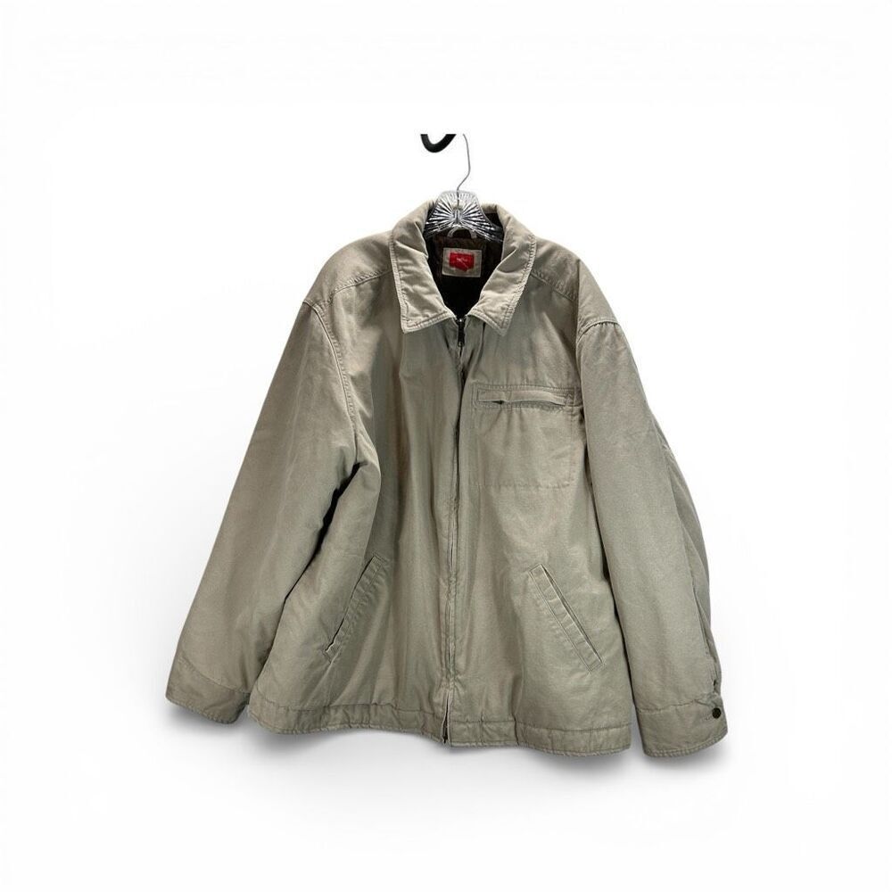 Mossimo Tan Quilted Jacket XL Corduroy Collar Workwear Chore Barn Utility Coat